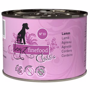 dogz finefood No.10 Lamm für Hunde 12x200g