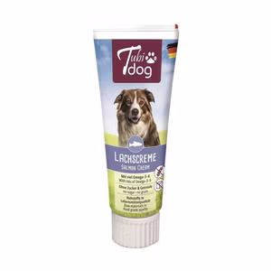 TubiDog Delikatess Lachscreme für Hunde 75g