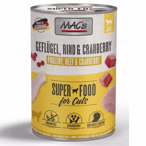 MACs Cat Geflügel Rind Cranberry für Katzen 400g