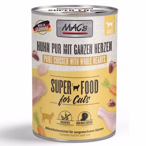 MACs Cat Huhn Pur mit ganzen Herzen für Katzen 6x400g