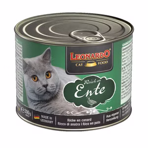 Leonardo Reich an Ente für Katzen 200g