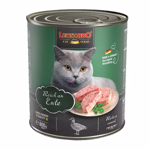 Leonardo Reich an Ente für Katzen 800g
