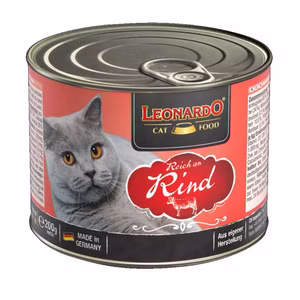Leonardo Cat Reich an Rind für Katzen 200g