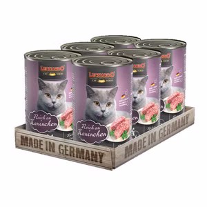Leonardo Reich an Kaninchen für Katzen 6x400g