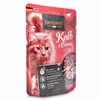 Leonardo Kalb und Gemüse Pouchbeutel für Katzen 85g