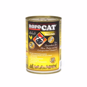 Ropocat Feinstes Rind Huhn für Katzen 200g 