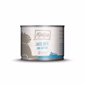 MJAMJAM zarte Ente und Geflügel an Möhrchen für Katzen 200g