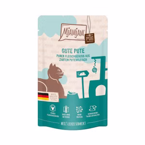 MJAMJAM  gute Pute pur für Katzen 125g