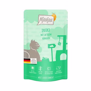 MjAMjAM Insekt mit saftigem Hühnchen für Katzen 125g