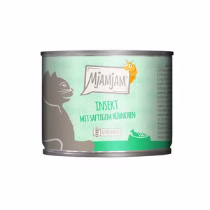 MjAMjAM Insekt mit saftigem Hühnchen für Katzen 200g