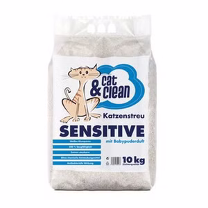 Cat & Clean Katzenstreu Sensitive mit Babypuderduft 10kg 