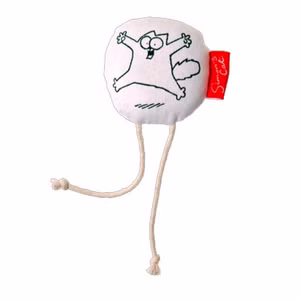 Simons Cat Katzenspielzeug Kissen mit zwei Seilen 1 Stück