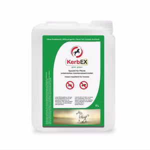 KerbEx grün Fliegenspray für Pferde ohne Knoblauch 5 Liter