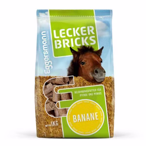 Eggersmann Lecker Bricks Banane für Pferde 14x1kg