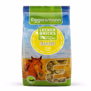Eggersmann Lecker Bricks Banane für Pferde 14x1kg