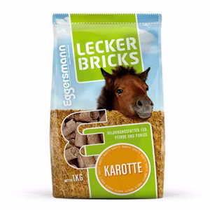 Eggersmann Lecker Bricks Karotte für Pferde 14x1kg