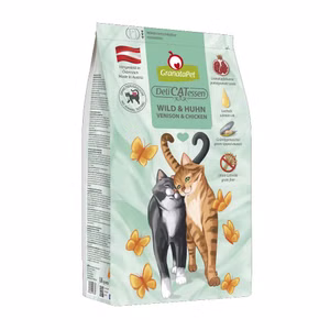 GranataPet DeliCatessen Wild Huhn Trockenfutter für Katzen 300g 