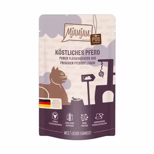 MjAMjAM köstliches Pferd pur für Katzen 125g