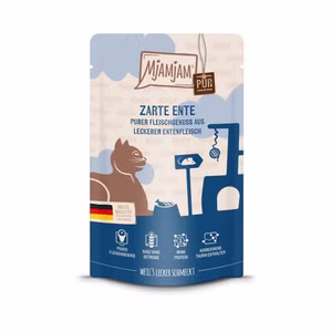 MJAMJAM zarte Ente pur für Katzen 125g