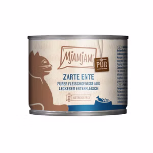 MJAMJAM  zarte Ente pur für Katzen 6x200g