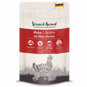 Venandi Animal Huhn als Monoprotein für Katzen 125g 125g