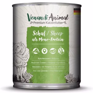 Venandi Animal Schaf als Monoprotein für Katzen 6x800g 6x800g