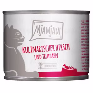 MjAMjAM kulinarischer Hirsch und Truthahn für Katzen 400g