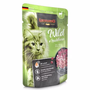 Leonardo Wild und Heidelbeeren für Katzen 85g