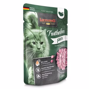 Leonardo Truthahn pur Pouchbeutel für Katzen 85g