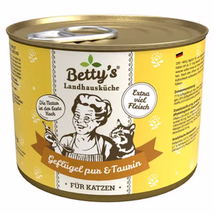 Bettys Landhausküche Geflügel pur für Katzen 200g