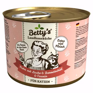Bettys Landhausküche Huhn Lachs für Katzen 200g