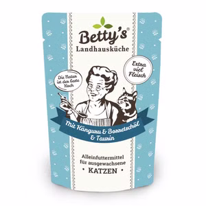 Bettys Landhausküche MIT Känguru und Borretschöl Pouchbeutel 100g