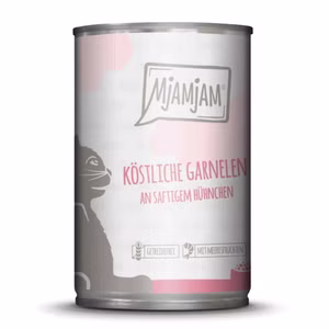 MjAMjAM köstliche Garnelen an saftigem Hühnchen für Katzen 200g