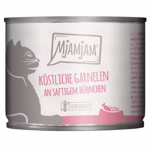 MjAMjAM köstliche Garnelen an saftigem Hühnchen für Katzen 200g