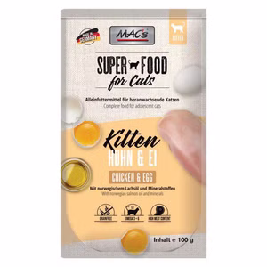 MACs Cat Kitten Huhn und Ei Pouchbeutel für Katzen 100g