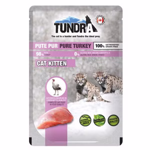 Tundra Cat Kitten Pute pur Pouchbeutel für Katzen 85g