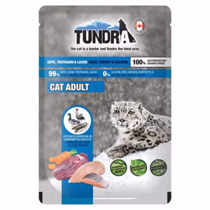 Tundra Cat Ente Truthahn Lachs Pouchbeutel für Katzen 16x85g