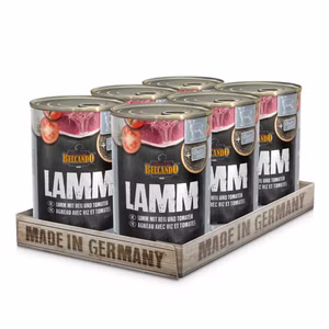Belcando Lamm mit Reis hochwertiges Dosenfutter für Hunde 6x400g