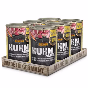 Belcando Huhn und Ente viel Fleisch für Hunde 6x400g