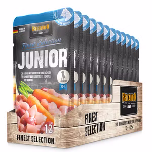 Belcando Junior Huhn mit Karotten leckeres Welpenfutter 12x125g
