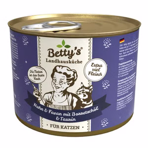 Bettys Landhausküche Huhn Fasan für Katzen 200g