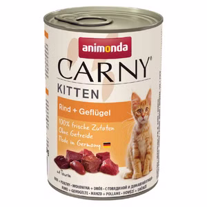 Animonda Carny Kitten Rind Geflügel für junge Katzen 6x400g