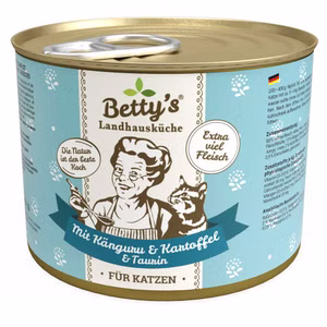 Bettys Landhausküche mit Känguru und Kartoffeln für Katzen 200g