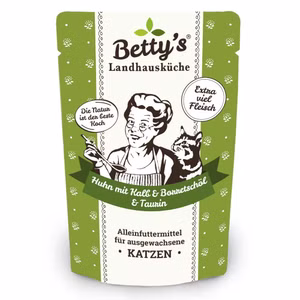 Bettys Landhausküche Huhn Kalb mit Borretschöl Pouchbeutel 100g