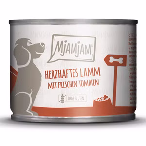 MJAMJAM herzhaftes Lamm an gekochtem Reis für Hunde 200g