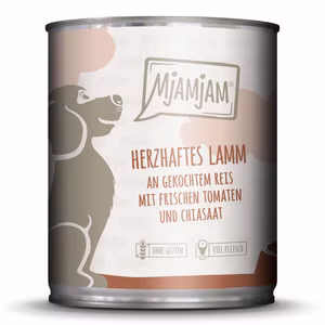 MJAMJAM herzhaftes Lamm an gekochtem Reis für Hunde 800g