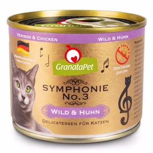 GranataPet Symphonie Nr 8 Fasan Ente mit Huhn für Katzen 200g