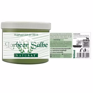 Natusat Lorbeersalbe naturrein für Pferde 500ml