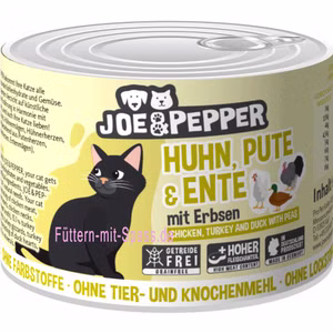 Joe&Pepper Geflügel Erbsen für Katzen 200g