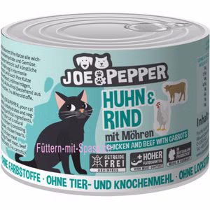 Joe & Pepper Huhn Rind für Katzen 200g